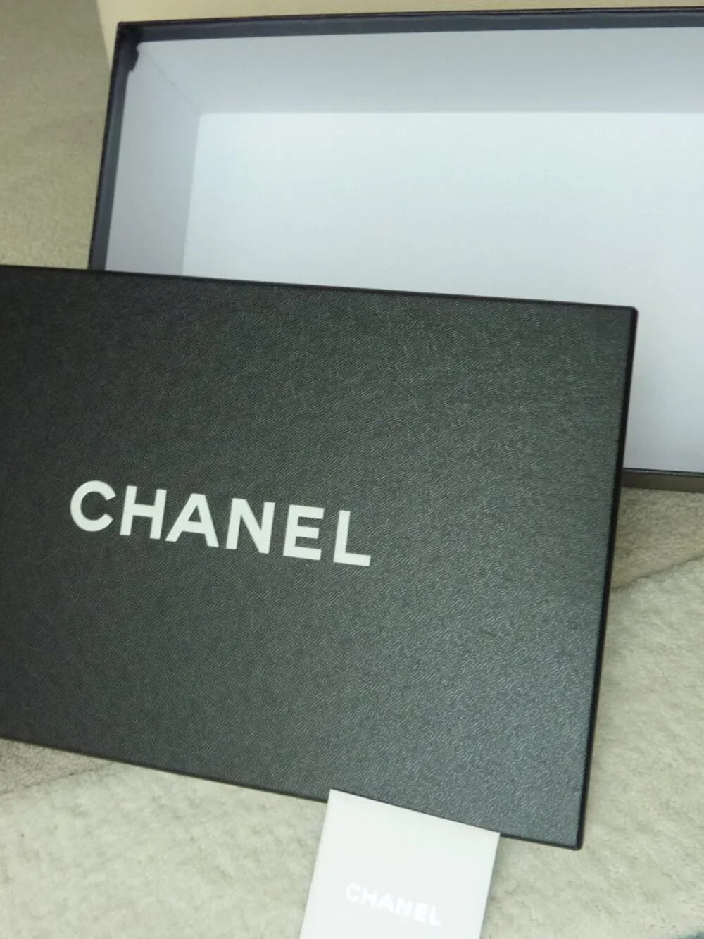 Chanel Black Empty Shoe Box for storage SZ 11.5
